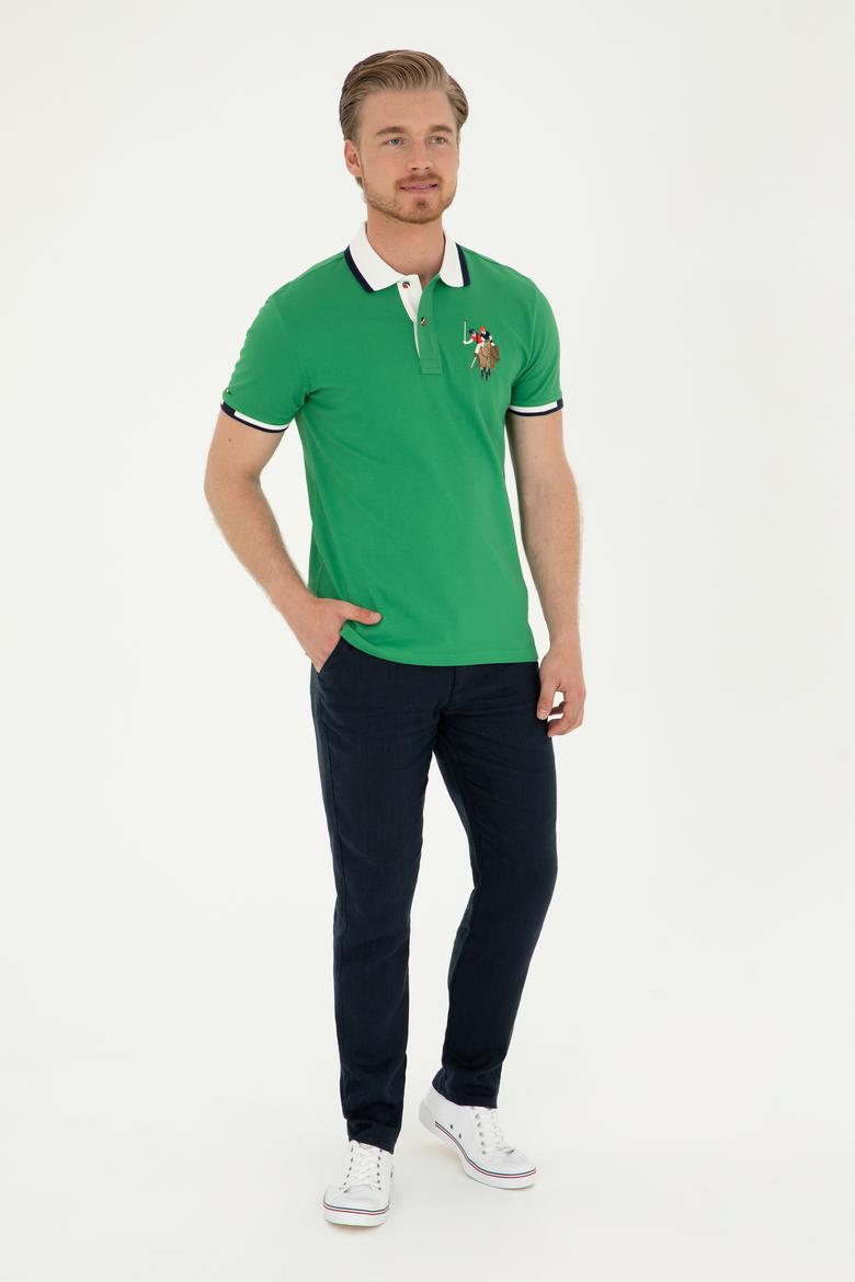 Erkek Yeşil Basic Tişört - 50279559068