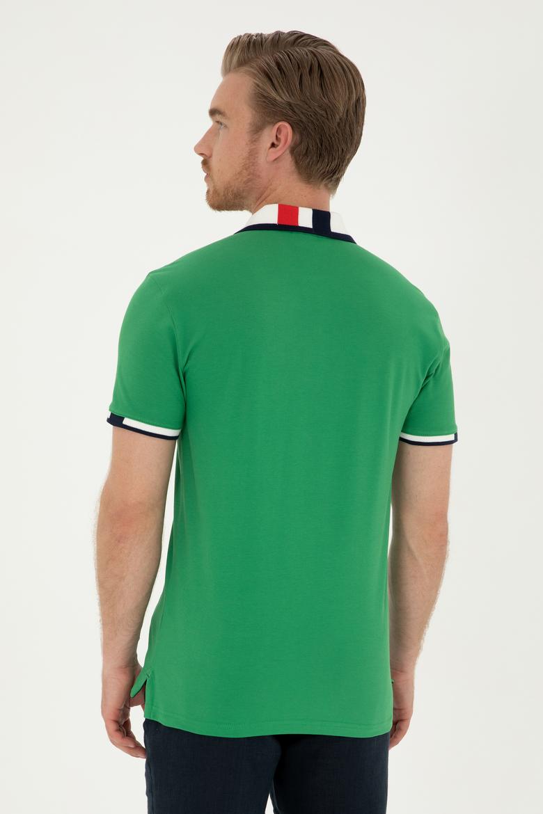 Erkek Yeşil Basic Tişört - 50279559068