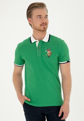 Erkek Yeşil Basic Tişört - 50279559068