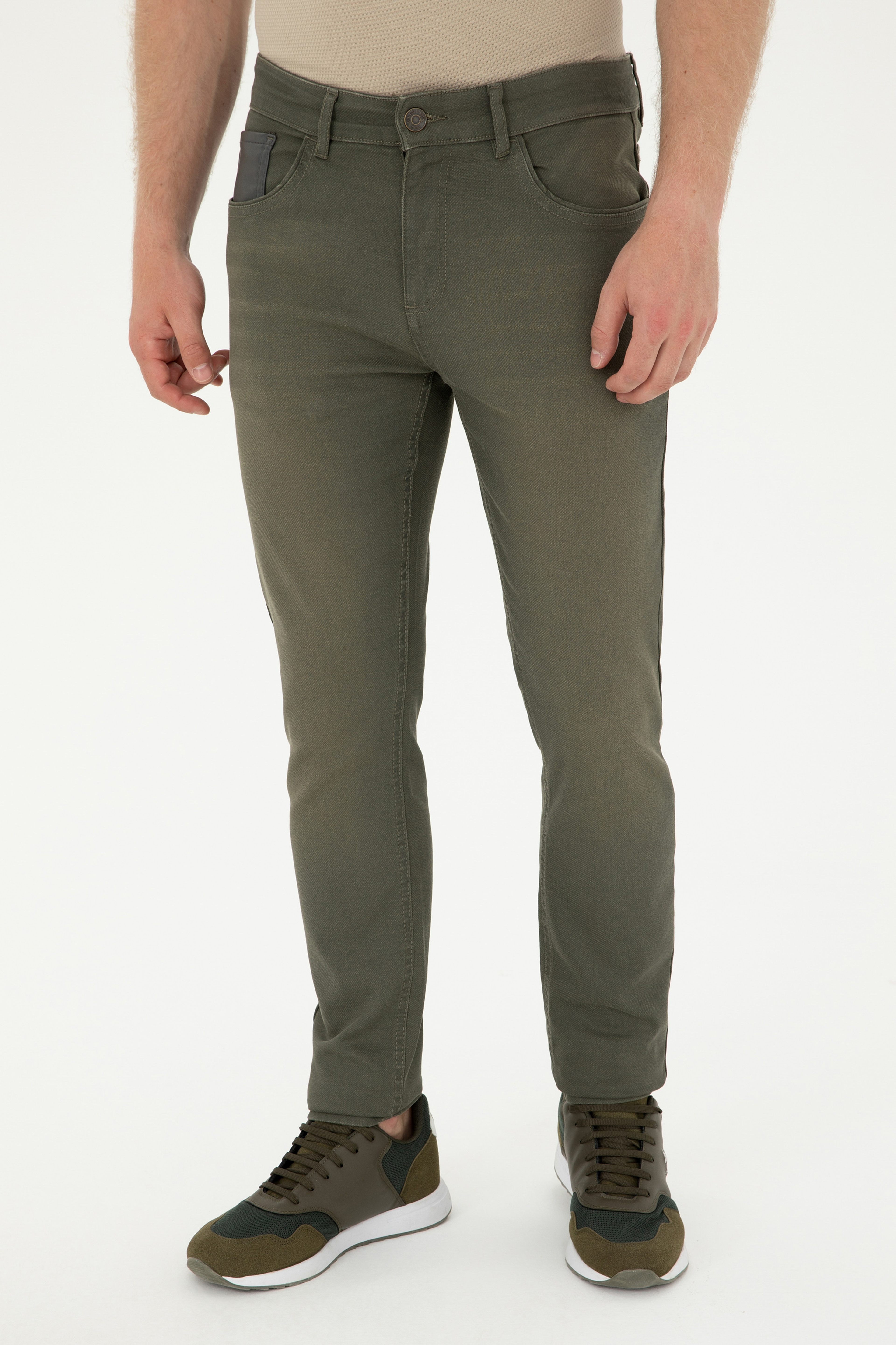 Erkek Yeşil Jean Pantolon