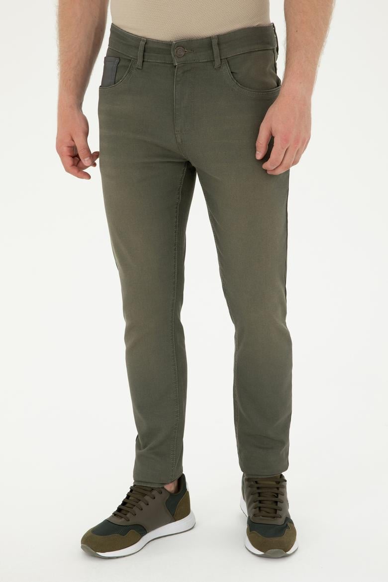 Erkek Yeşil Jean Pantolon - 50280523002
