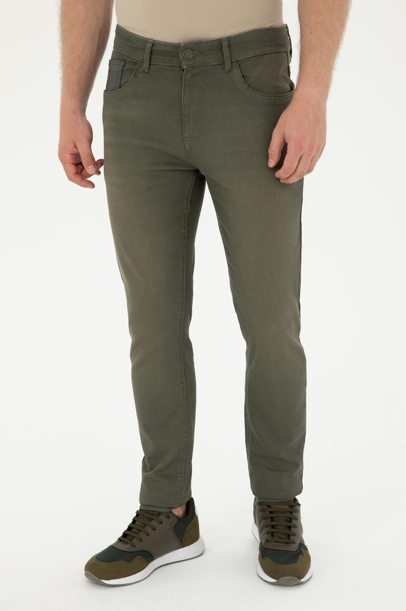 Erkek Yeşil Jean Pantolon