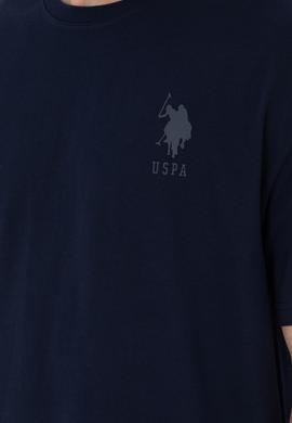 Erkek Comfort Fit Bisiklet Yaka Lacivert Tişört - 50281079007