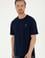 Erkek Comfort Fit Bisiklet Yaka Lacivert Tişört