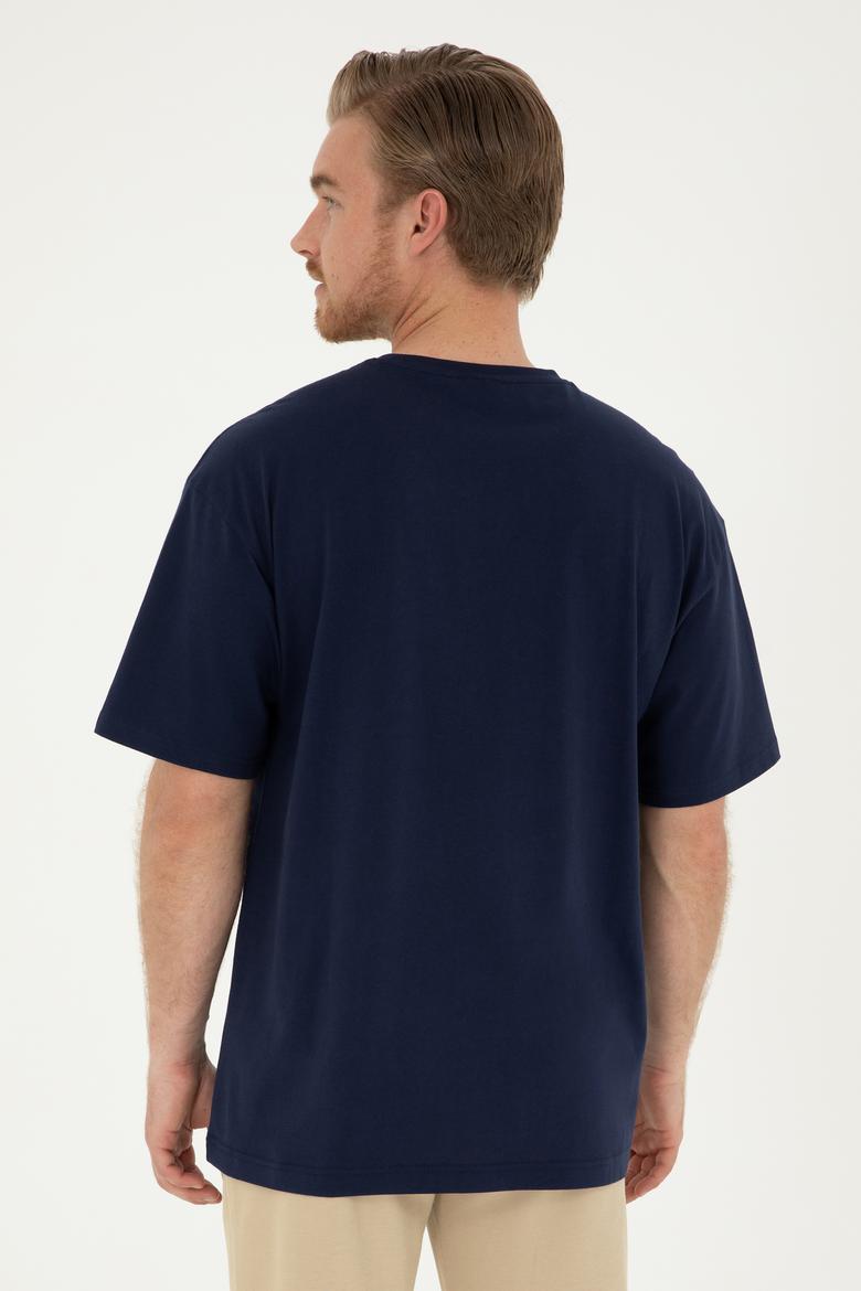 Erkek Lacivert Tişört - 50281490007