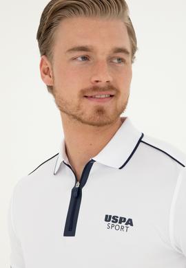 Erkek Slim Fit Polo Yaka Beyaz Tişört - 50281505005