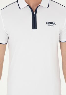 Erkek Slim Fit Polo Yaka Beyaz Tişört - 50281505005