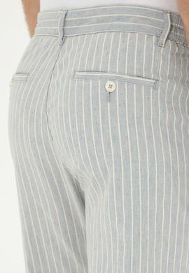 Erkek Açık Mavi Kanvas Pantolon - 50283962099