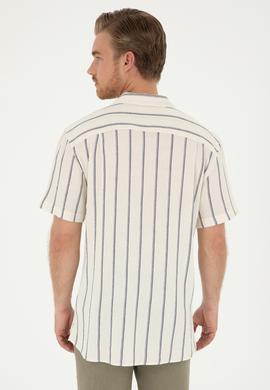 Erkek Lacivert Kısa Kollu Gömlek - 50284236001