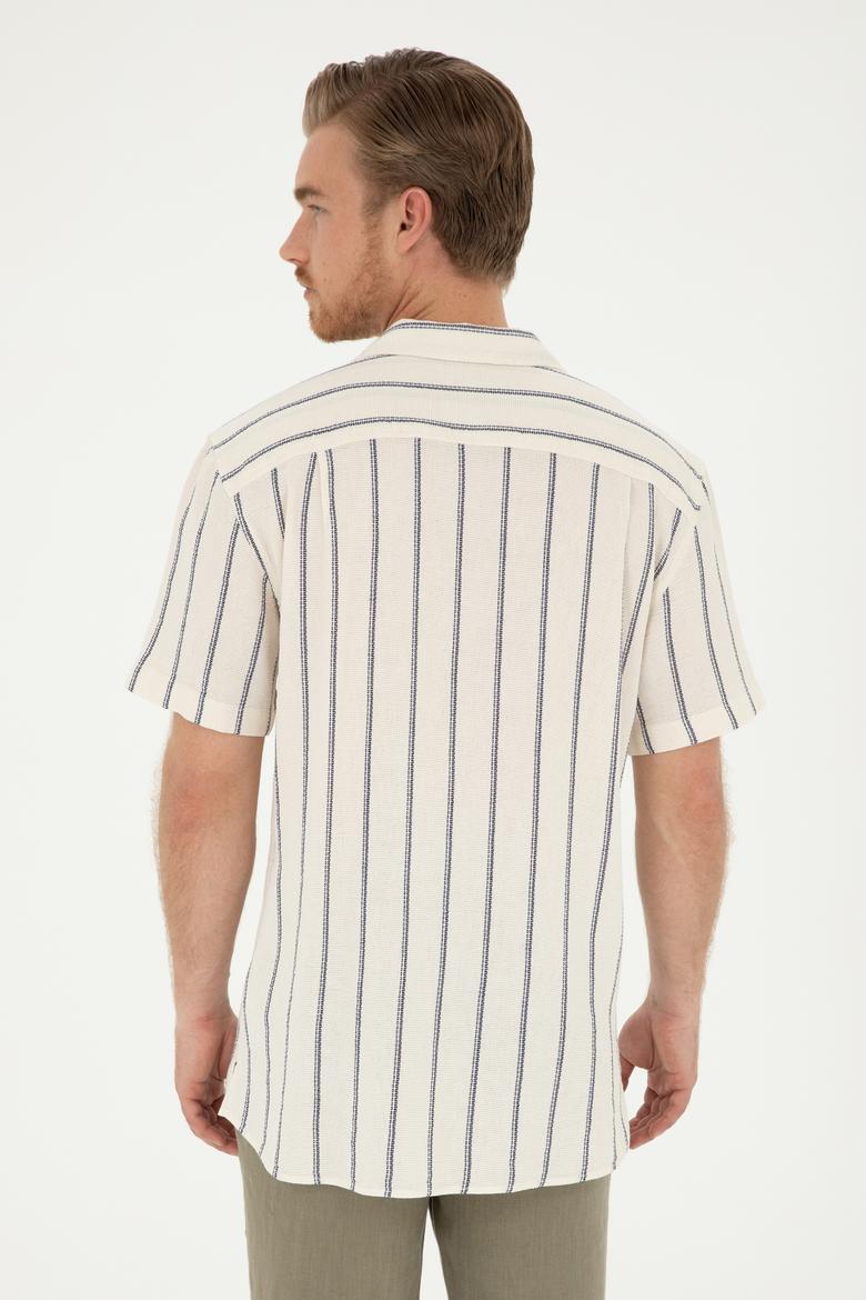 Erkek Lacivert Kısa Kollu Gömlek - 50284236001