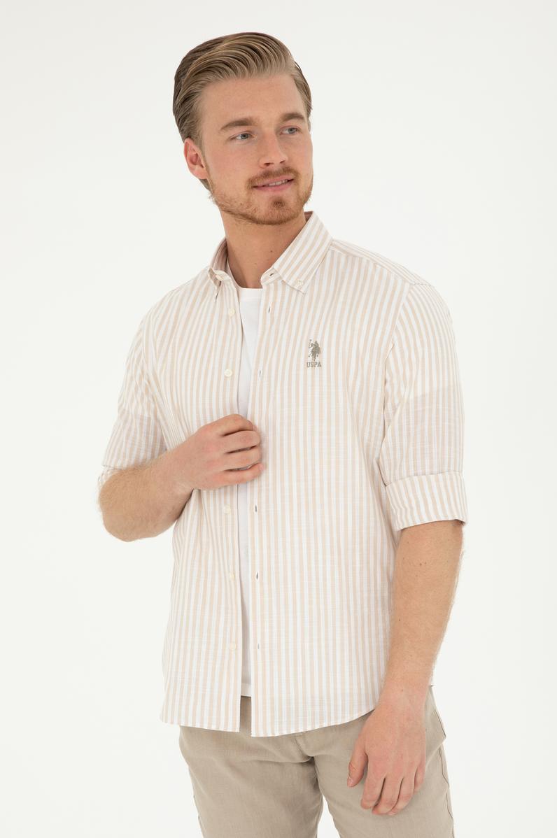 Erkek Taş Uzun Kollu Gömlek