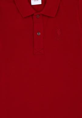 Erkek Çocuk Bordo Basic Polo Yaka Tişört - 50279572045