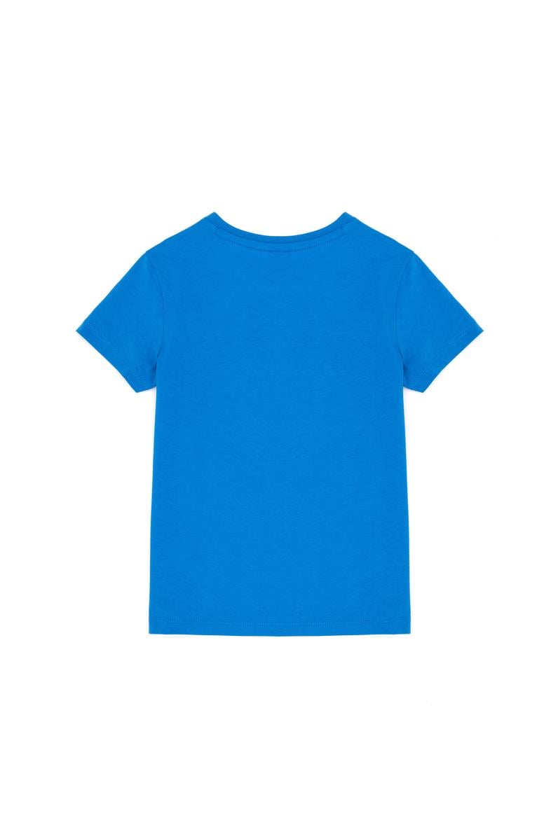 Erkek Çocuk Saks Basic Bisiklet Yaka Tişört