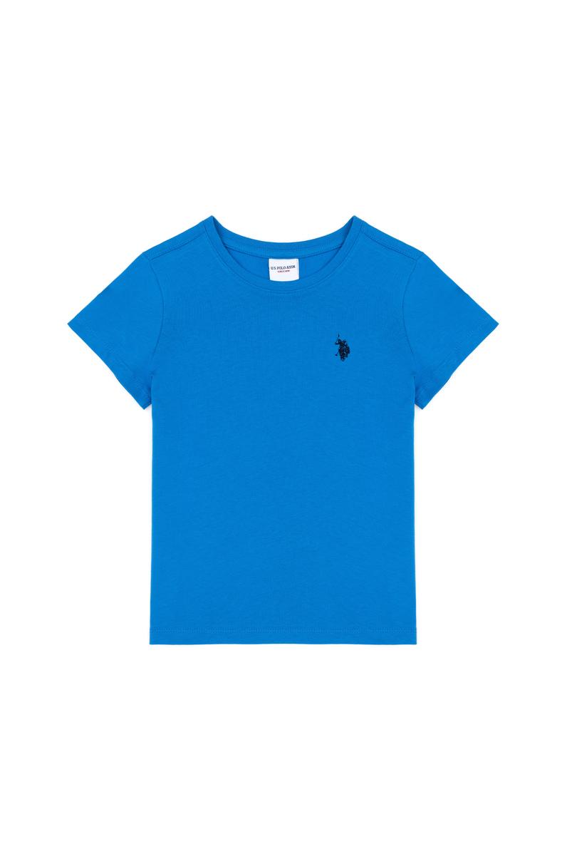 Erkek Çocuk Saks Basic Bisiklet Yaka Tişört