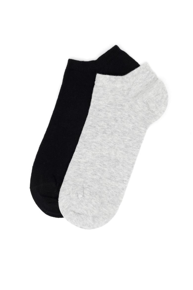 Kadın Gri Melanj Çorap