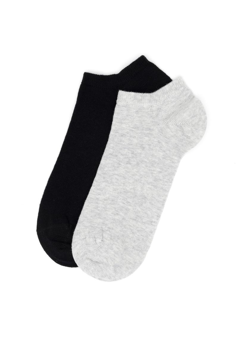 Kadın Gri Melanj Çorap