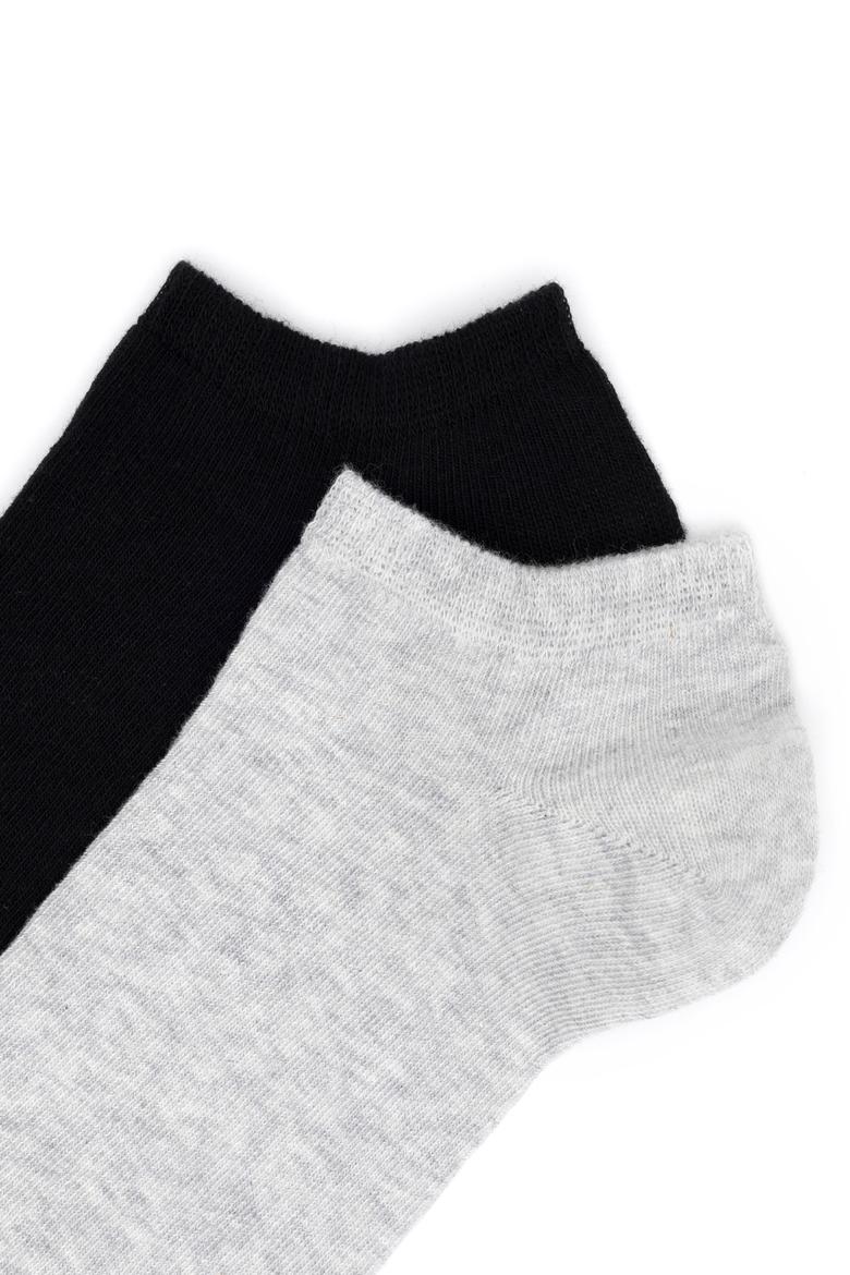 Kadın Gri Melanj Çorap - 50286340005