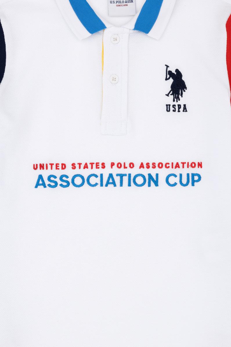 Erkek Çocuk Beyaz Polo Yaka Tişört