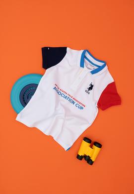 Erkek Çocuk Beyaz Polo Yaka Tişört - 50281552001