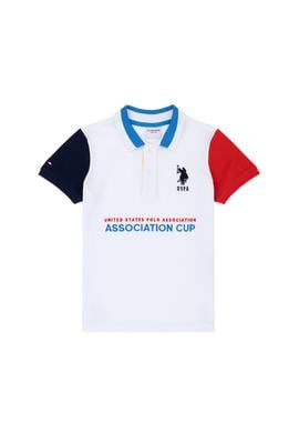 Erkek Çocuk Beyaz Polo Yaka Tişört - 50281552001