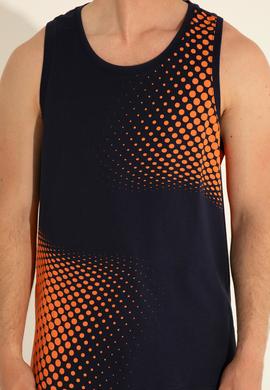 Erkek Regular Fit Bisiklet Yaka Lacivert Tişört - 50282250006