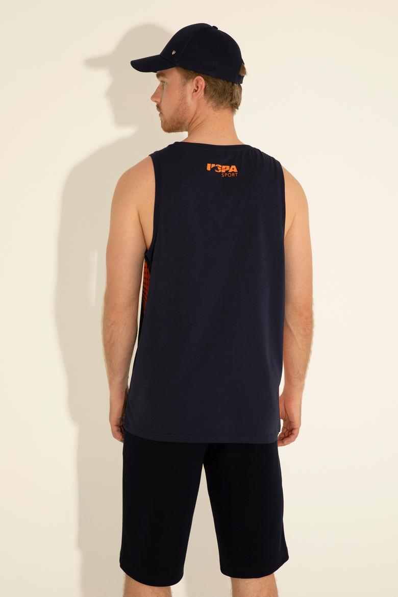 Erkek Regular Fit Bisiklet Yaka Lacivert Tişört - 50282250006