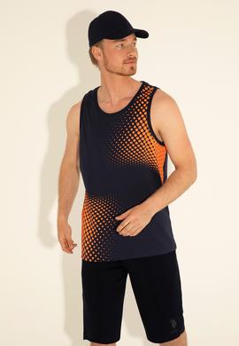 Erkek Regular Fit Bisiklet Yaka Lacivert Tişört - 50282250006