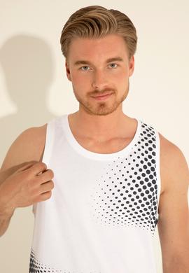 Erkek Regular Fit Bisiklet Yaka Beyaz Tişört - 50282250047