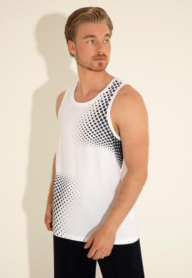 Erkek Regular Fit Bisiklet Yaka Beyaz Tişört - 50282250047