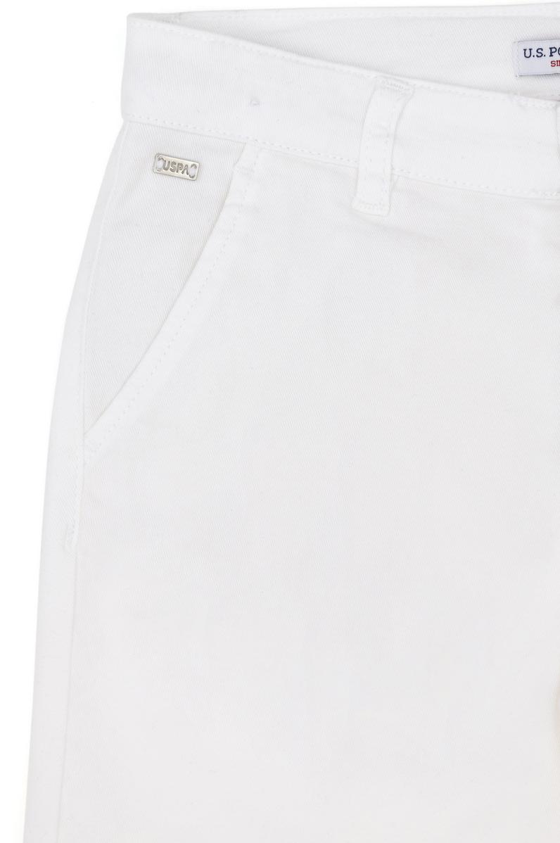 Erkek Çocuk Beyaz Dokuma Şort