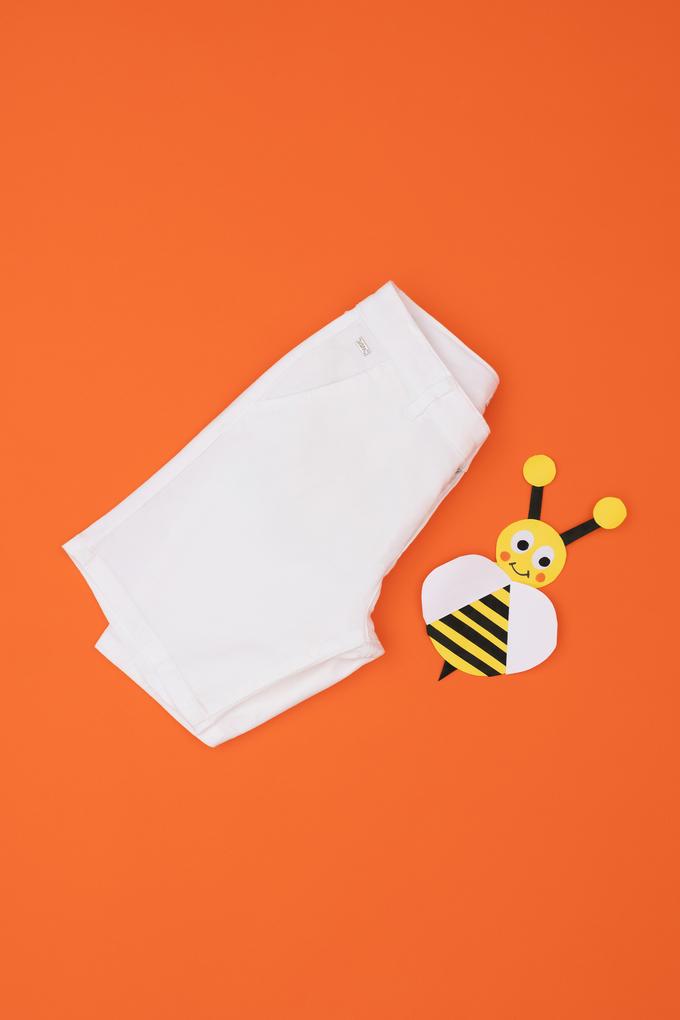 Erkek Çocuk Beyaz Dokuma Şort