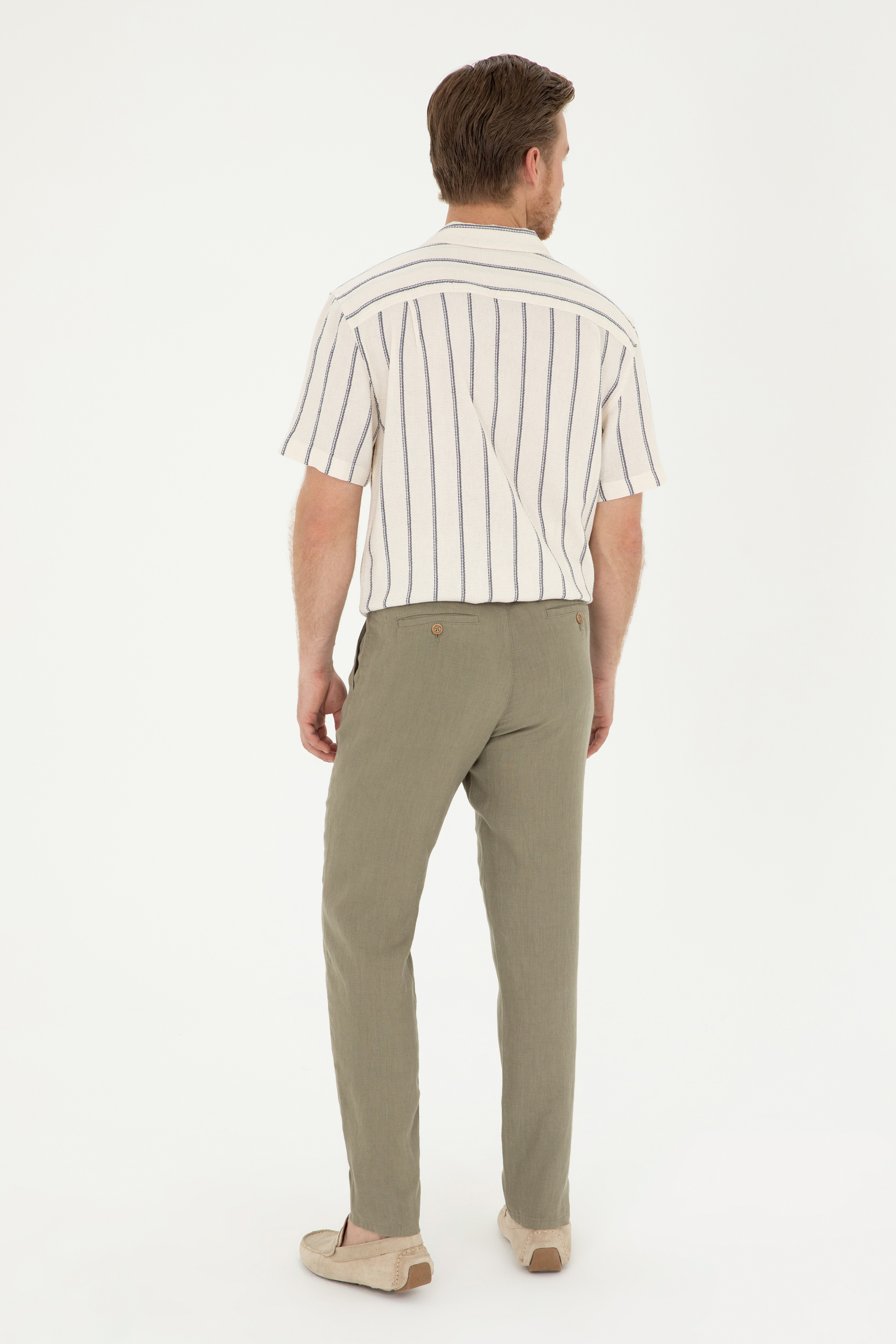 Erkek Haki Kanvas Pantolon - Image 4