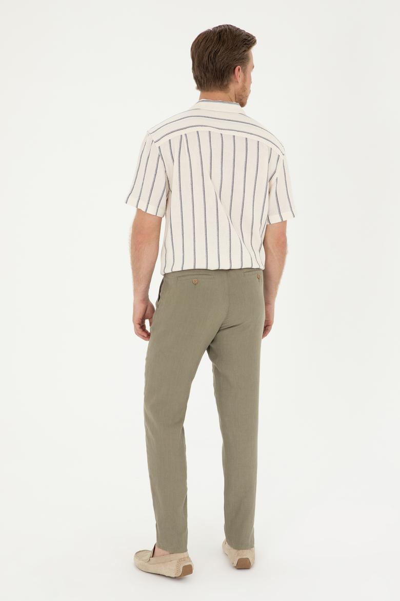 Erkek Haki Kanvas Pantolon - 50285618121