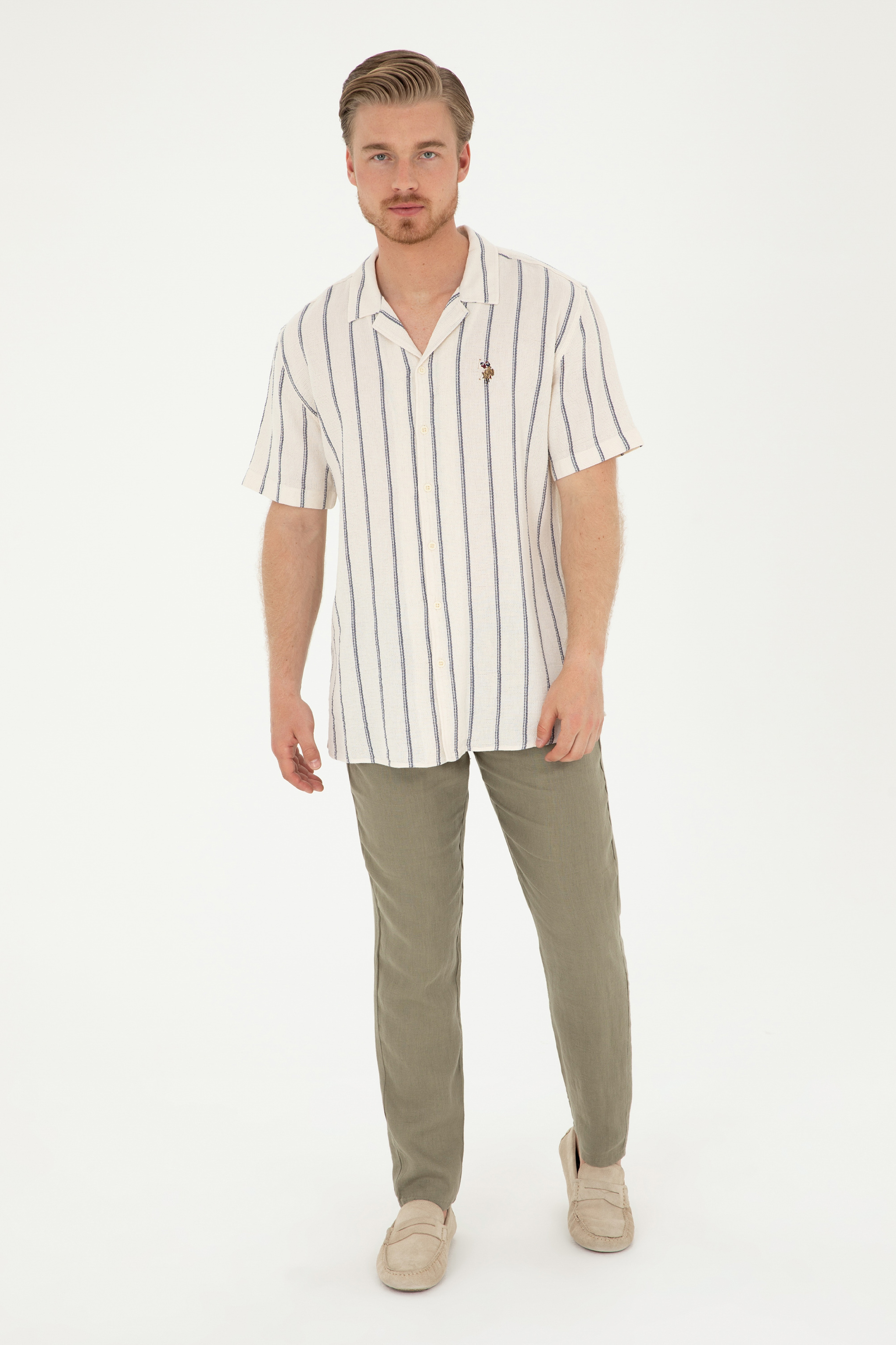 Erkek Haki Kanvas Pantolon - Image 3