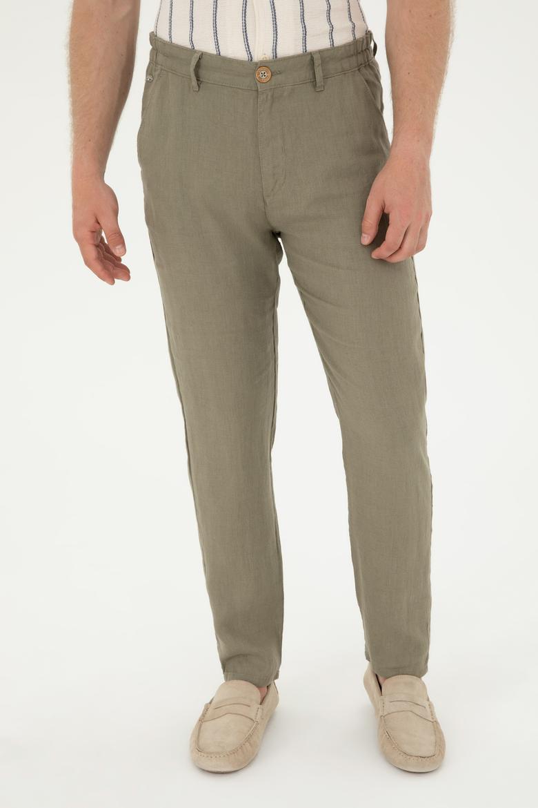 Erkek Haki Kanvas Pantolon - 50285618121