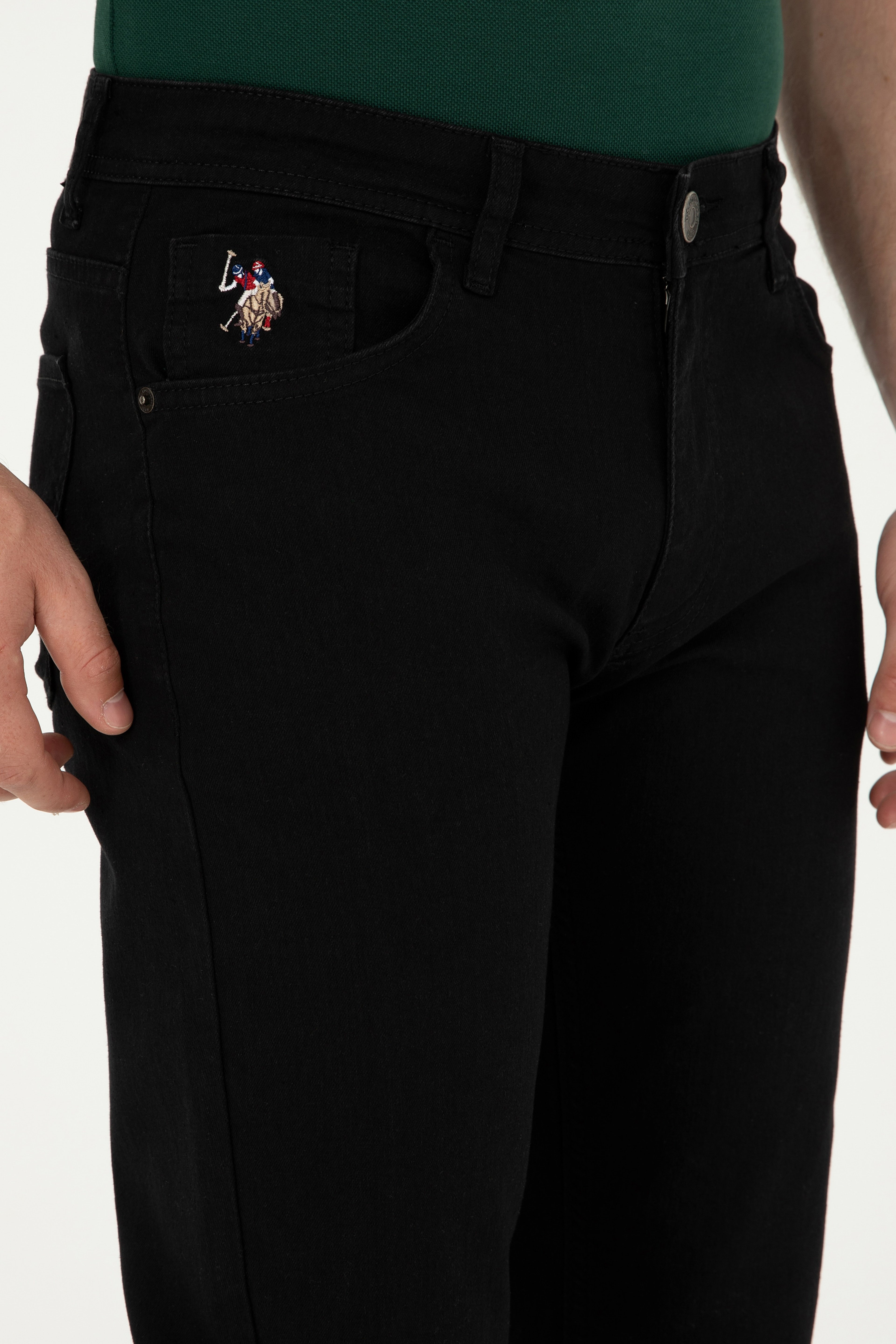 Erkek Siyah Jean Pantolon - Image 5