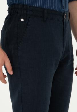 Erkek Lacivert Kanvas Pantolon - 50285618233