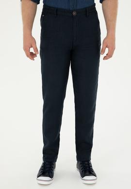 Erkek Lacivert Kanvas Pantolon - 50285618233