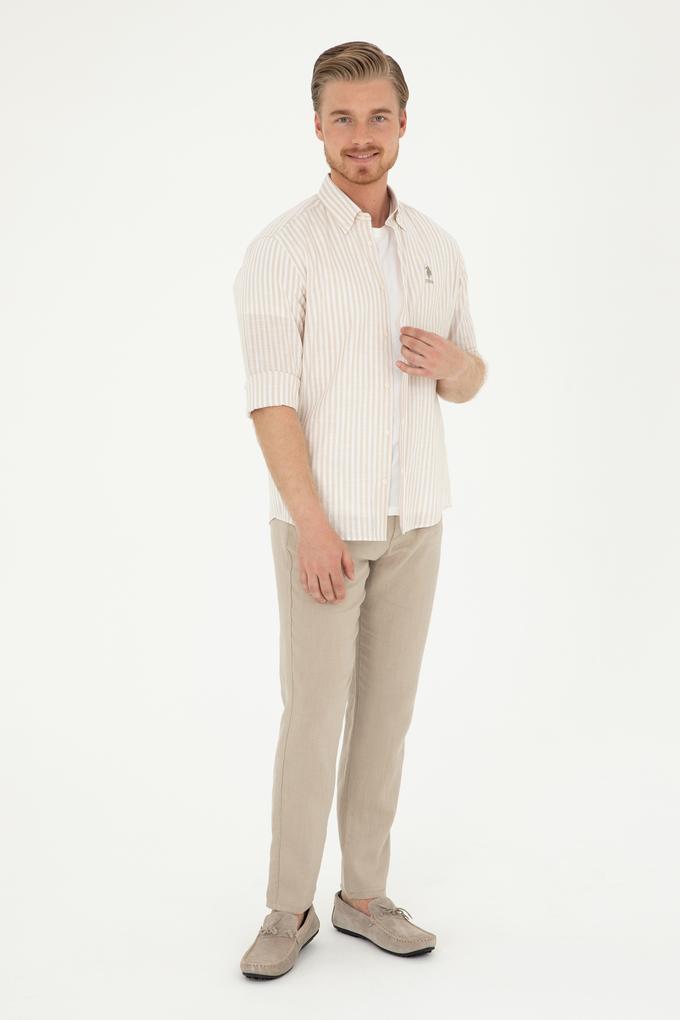 Erkek Taş Kanvas Pantolon