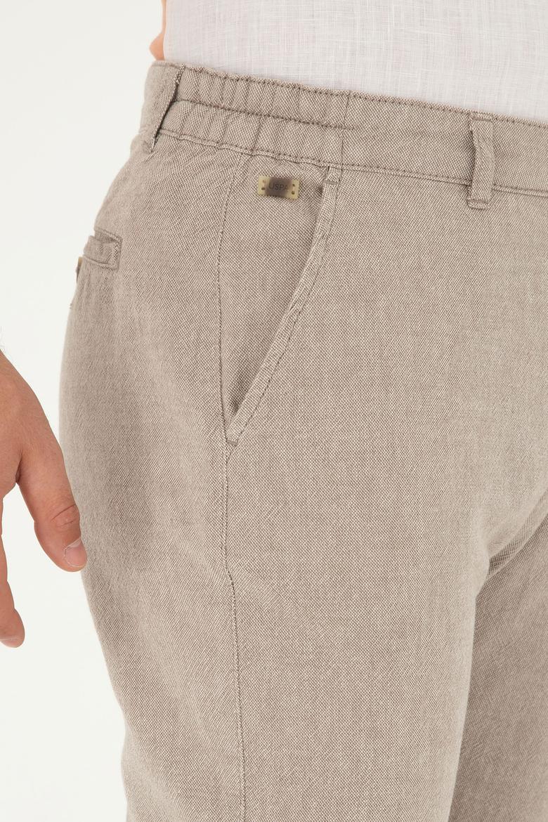 Erkek Carrot Fit Camel Kanvas Pantolon - 50287457029