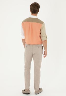 Erkek Carrot Fit Camel Kanvas Pantolon - 50287457029