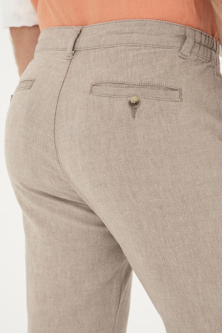 Erkek Carrot Fit Camel Kanvas Pantolon - 50287457029