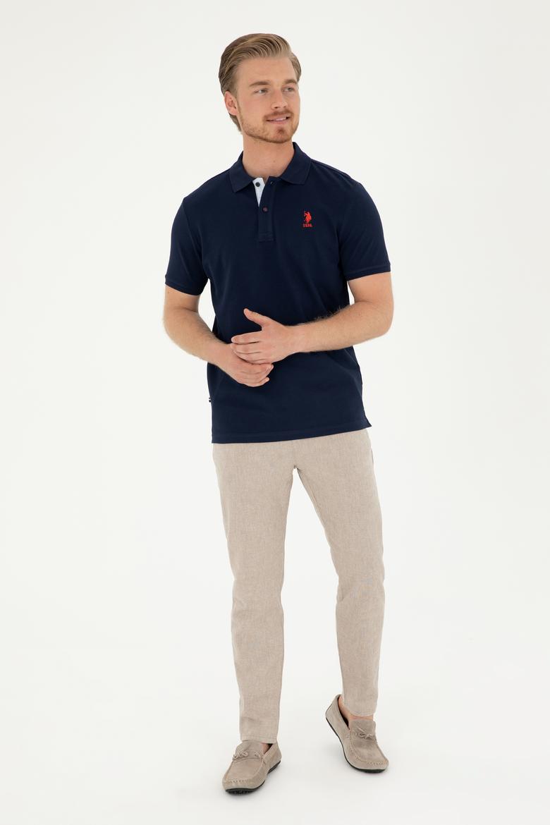 Erkek Lacivert Basic Tişört - 50279611098