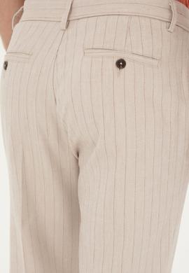 Erkek Carrot Fit Bej Kanvas Pantolon - 50283929148