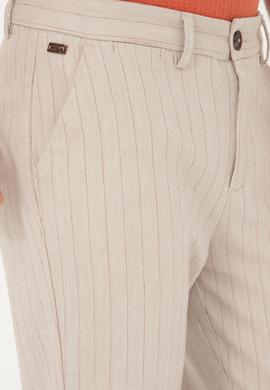 Erkek Carrot Fit Bej Kanvas Pantolon - 50283929148