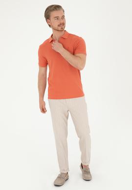 Erkek Carrot Fit Bej Kanvas Pantolon - 50283929148