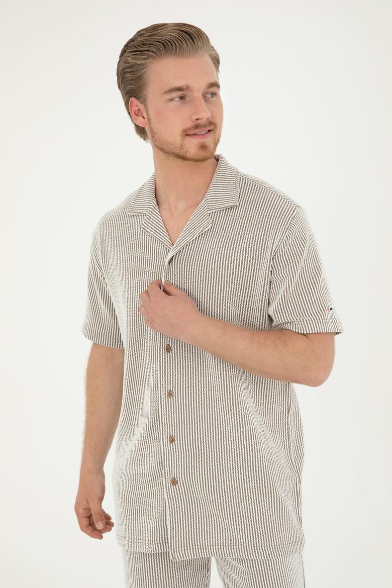 Erkek Açık Haki Tişört - 50285358008