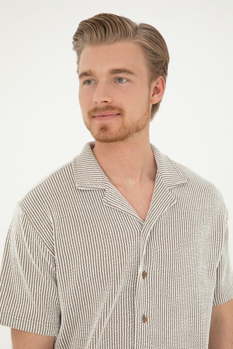 Erkek Açık Haki Tişört - 50285358008