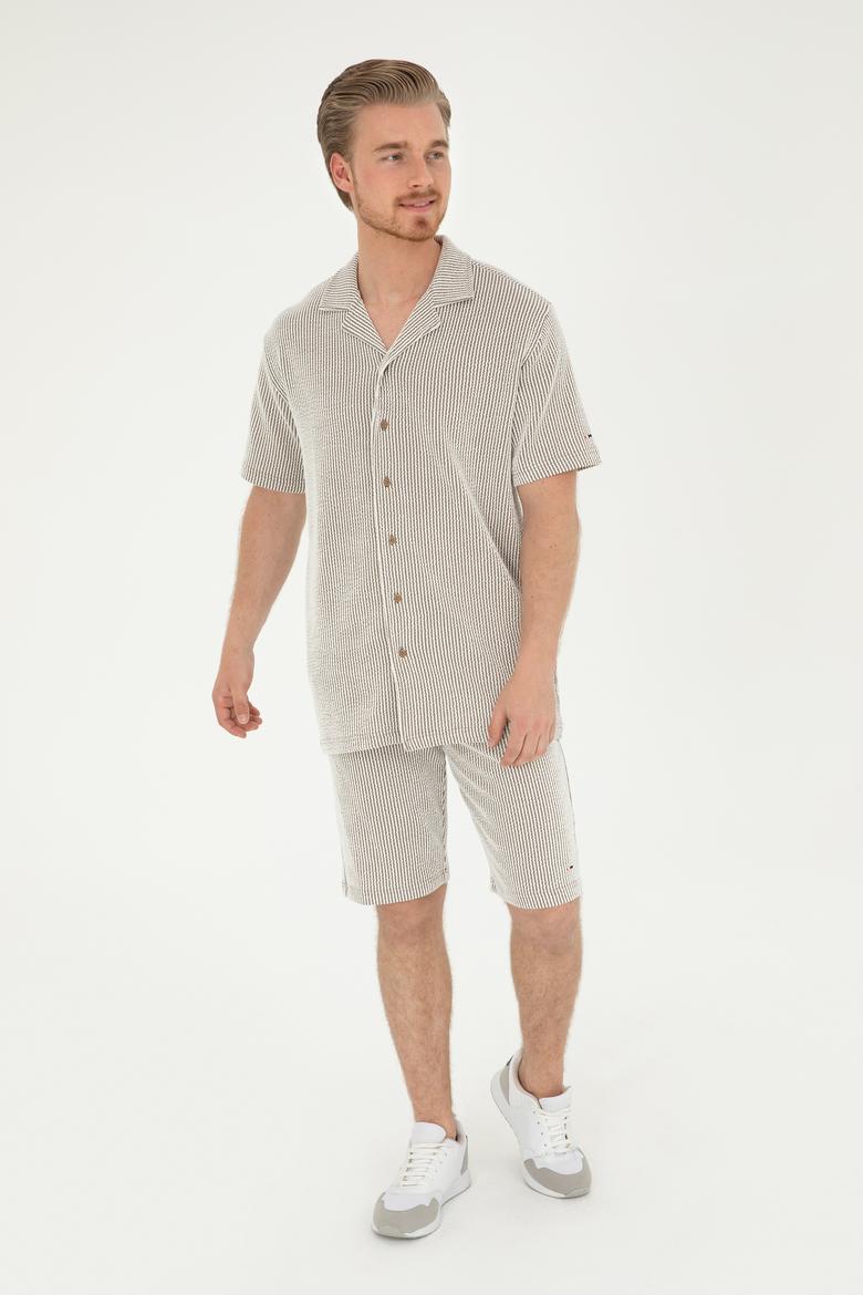 Erkek Açık Haki Tişört - 50285358008