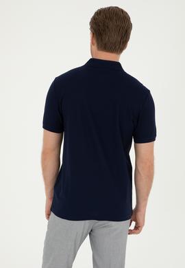 Erkek Regular Fit Polo Yaka Lacivert Tişört - 50282507006